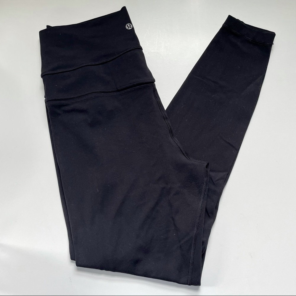 Lulu Lemon Simply Bare 28” Black leggings Size 12